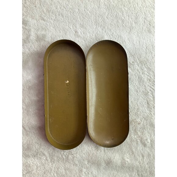 Vintage Willson Goggles Metal Eyewear Case Olive Green 5.5" Long*Read(Just Case) - Picture 4 of 8